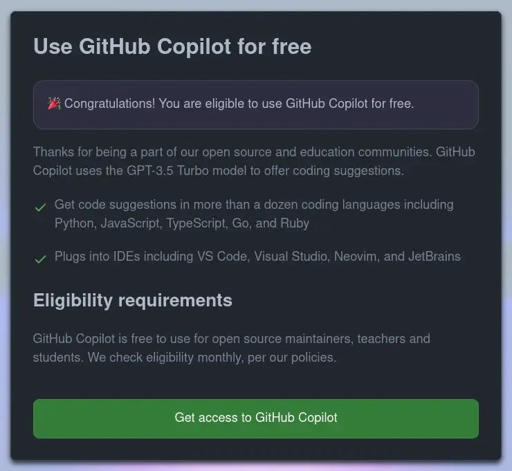 GitHub Copilot Gratuit